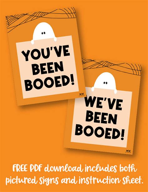 Booed Signs 25 Free Youve And Weve Been Booed Printables Printabulls