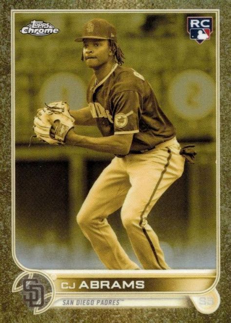 Cj Abrams Topps Gilded Collection Cast In Gold Price