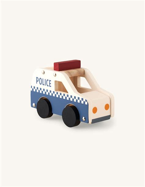 Wooden Police Car Schima Superbaplywood 95 X 15 X 7 Cm Søstrene