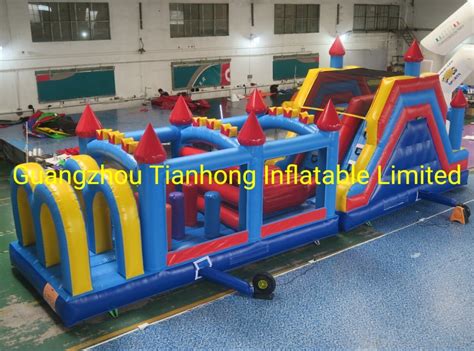 12 2 3m Inflatable Obstacle Course Commercial Inflatable Obstacle