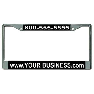 Custom Personalized Engraved Chrome License Plate Frame Metal High ...