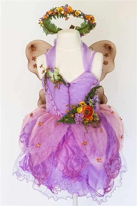 Child Fairy Costume Enchanted Forest Purple Fairy Costume Etsy