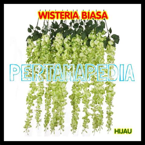 Jual Wisteria Plastik Bunga Plastik Daun Rambat Rumput Plastik Floral