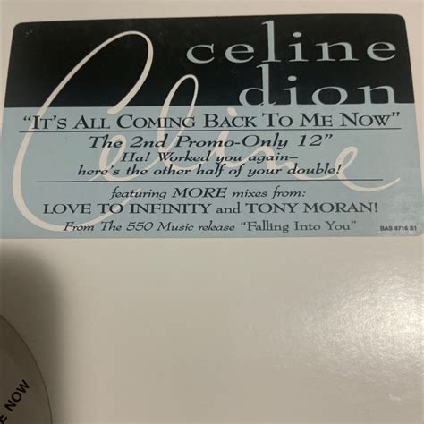 Céline Dion - It's All Coming Back To Me Now - The Record Centre