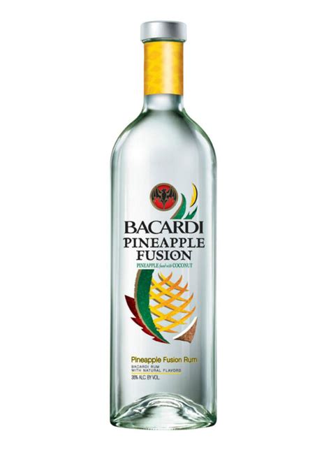 BACARDI PINEAPPLE FUSION ORIGINAL PINEAPPLE COCONUT RUM 375 Ml