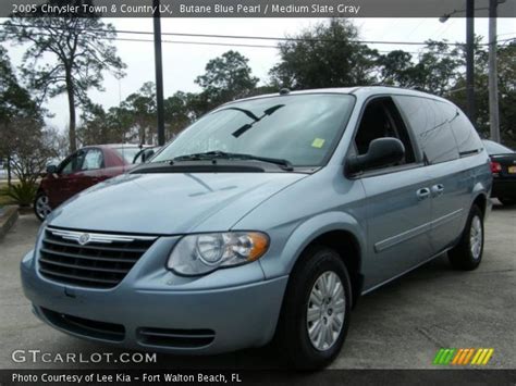 Butane Blue Pearl 2005 Chrysler Town And Country Lx Medium Slate Gray