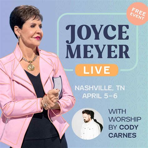 Mark Your Calendar Joyce Meyer Tour Dates 2025 Announced