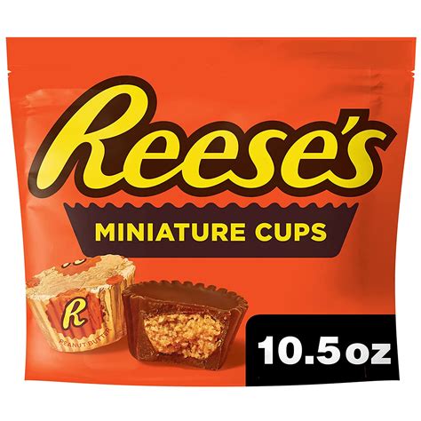 Reese S Miniatures Milk Chocolate Peanut Butter Cups Candy Share Pack 10 5 Oz