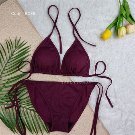 Jual Avisa Bikini Set Tali Two Piece Bikini Sexy Bikini Tali Samping Bikini Segitiga