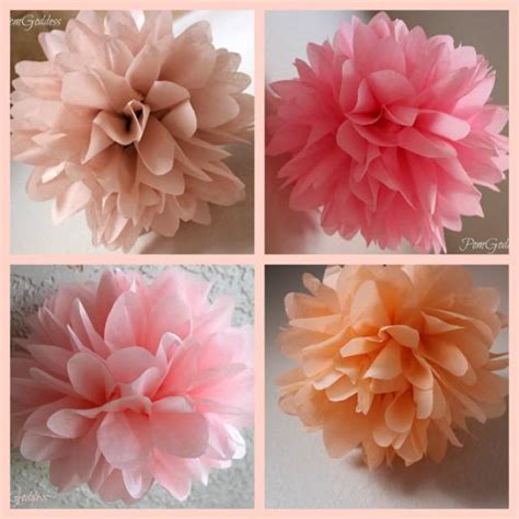 Romantic Goddess 5 Tissue Paper Pom Poms Wedding Decor Flowers