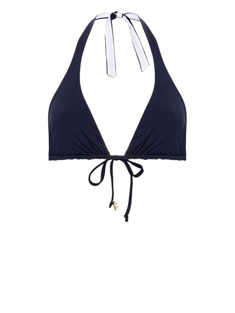 Fisico Reversible Triangle Bikini Top In Blue Lyst