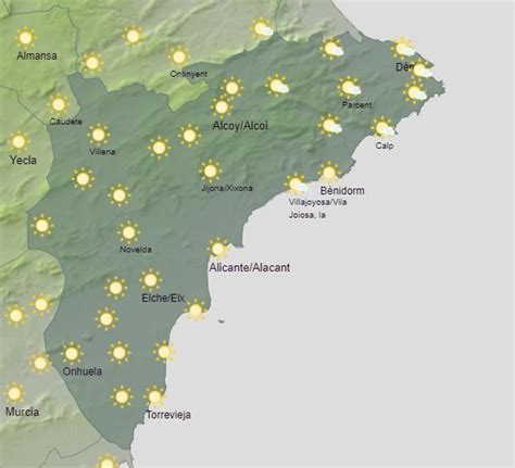 El Tiempo En Alicante Hoy Temperaturas Primaverales Para Este Fin De