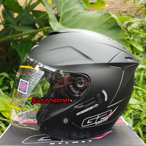 Jual Helm G Optimax Solid Double Visor Standart Sni Shopee Indonesia