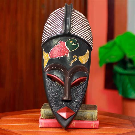 Royal Beninese African Mask King Houegbadja Novica