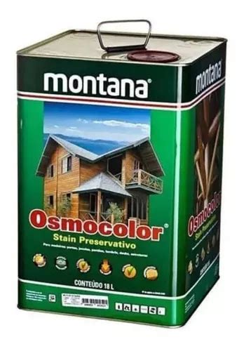 Lata Osmocolor Stain Verniz Montana Litros Cores Acabamento Semi