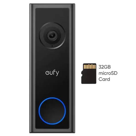 Eufy Security Smart Wi Fi C30 2K Wireless Video Doorbell With 32GB