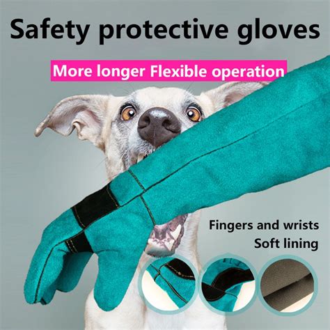 Anti-Bite Safety Bite Gloves for Catch Dog Cat Reptile Animal Ultra ...