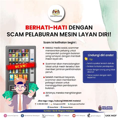 Awas Berhati Hati Dengan Scam Pelaburan Mesin Layan Diri