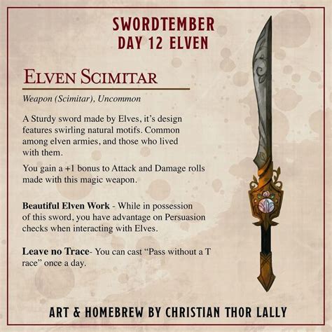 Christian Thor Lally On Instagram Swordtember Day 12 Elven If Dwarves