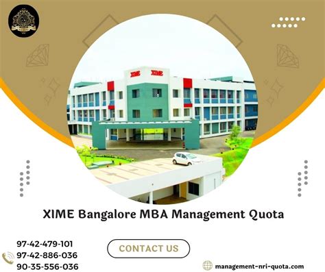 XIME Bangalore MBA Management Quota - Management NRI Quota Admission