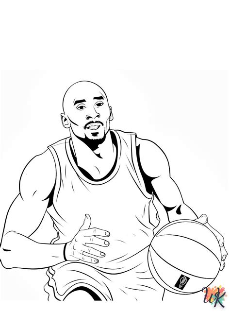 Dibujos Para Colorear Kobe Bryant Leyenda Del Baloncesto