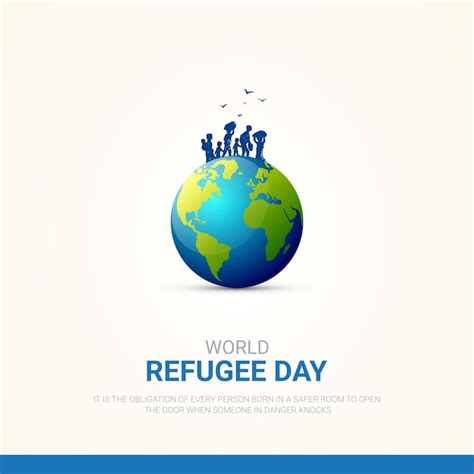 Premium Vector Vector Vector Of World Refugee Day