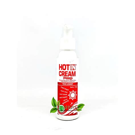 Jual HOT IN CREAM 120ml PUMP CREAM SERBA GUNA Shopee Indonesia