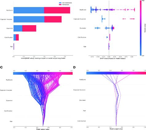 Shap Plots Of The Xgboost Model A The Classified Bar Charts Of The