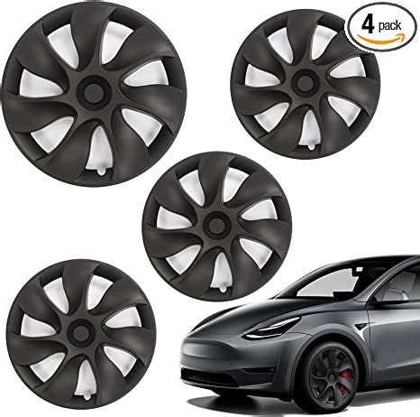 Premium Tesla Model Y Wheel Covers - Gemini Black | Perfect Fit