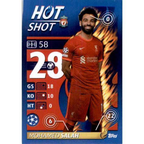 Comprar Cromo Mohamed Salah Hot Shot Topps Stickers Champions League