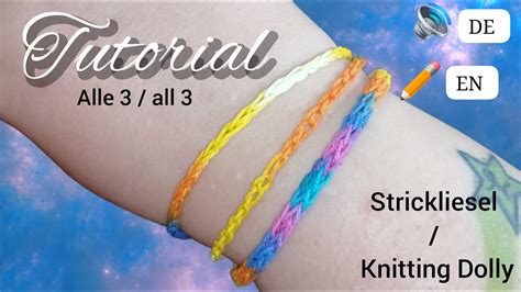 3 coole Ideen für Armbänder mit der Strickliesel YouTube