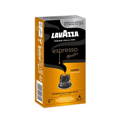 Espresso Maestro Lungo Lavazza Capsules Compatible With Nespresso