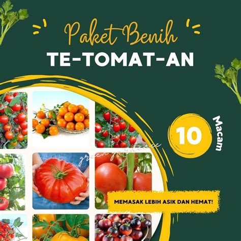 Jual Paket Hemat Biji Benih Jenis Sayuran Buah Tomat Cherry Rojita