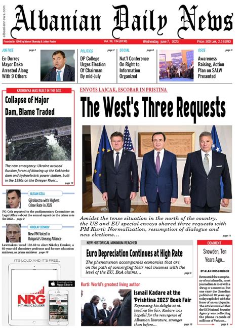 Newspaper Front Pages From Around The World 7 June 2023 The Pink Brain