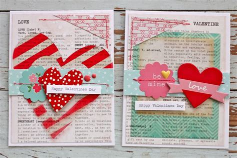 Mish Mash Valentine Cards Using Gossamer Blue February Kits