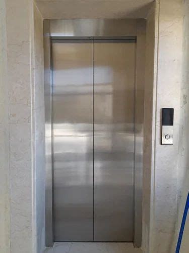 Center Opening Silver Stainless Steel Elevator Doors Ss 304hl Plain Door At Rs 10000 In Ahmedabad