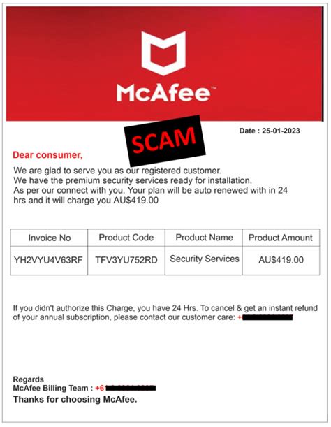 McAfee KB You Get Fake Emails From Scammers Posing As 43 OFF