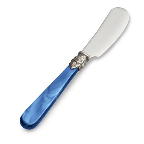 Buttermesser Tapasmesser Blau Mit Perlmutt EME Napoleon Besteck