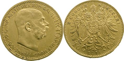 Austria Corona Franz Joseph I Gold Extremely Fine Ma Shops