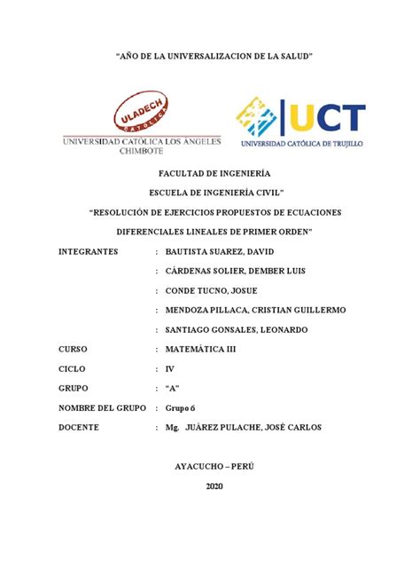 Resolucion De Ejercicios Propuestos Matematica Iii Pdf Integral Logaritmo