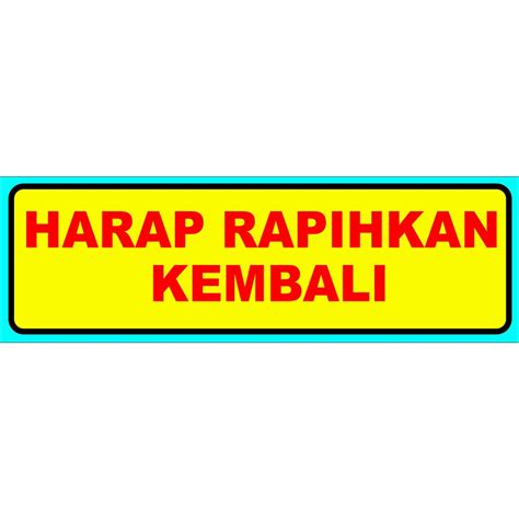 Jual Stiker Harap Rapikan Kembali Shopee Indonesia