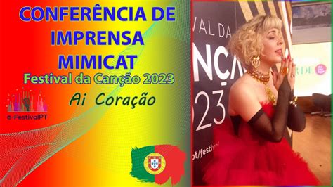 Conferência de imprensa Mimicat Vencedora Festival da Canção 2023