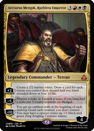 Mtgnexus Arcturus Mengsk Ruthless Emperor