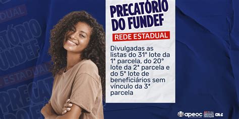 Precat Rio Do Fundef Divulgadas As Listas So Lote Da Parcela