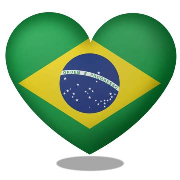 Brazil Flag Heart Or Love Shape Brazilian Heart Brazil Love Brazil