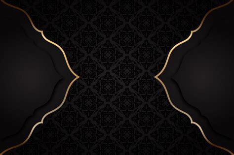 Royal Black Golden Backgrounds Vector