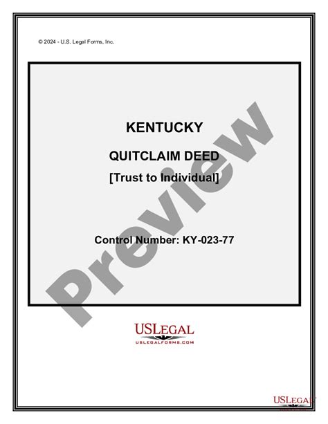 Deed Quit Claim Form Us Legal Forms