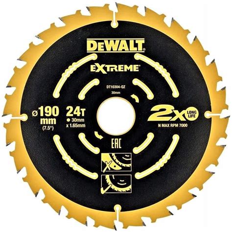 Tarcza tnąca Dewalt Tarcza Do Drewna Z Widią 190X24Zx30 110089091