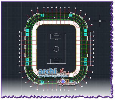 Full File Football Stadium Dwg Archi New Free Dwg File Blocks Cad