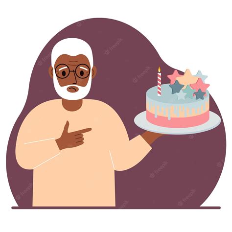 Old Man Birthday Clip Art